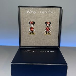 Disney x Baublebar Minnie Mouse dangly rhinestone earrings